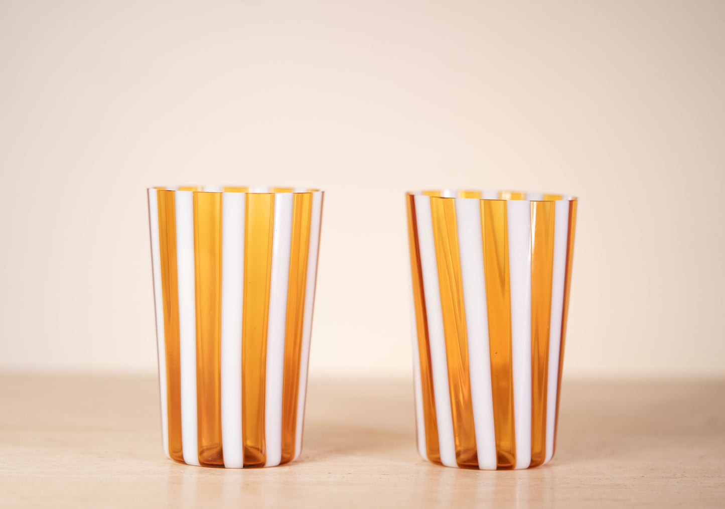 Murano Stripe Tumbler - Salted Caramel